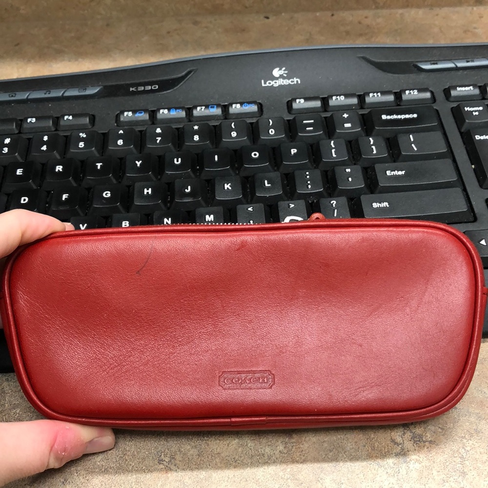 Coach eyeglass case